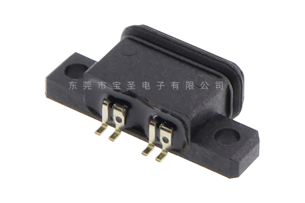 周围防水TYPE C 板上 4PIN 锁PCB板BS-USBC-1218